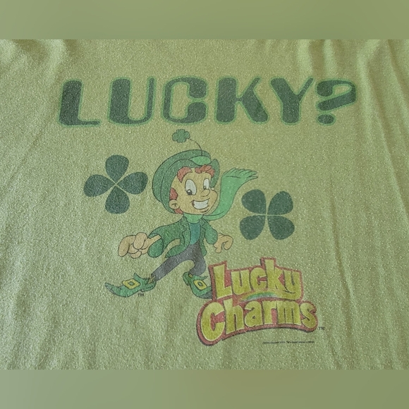 🍀 Y2K Lucky Charms Ringer Tee – Vintage Vibes 🍀 - Picture 2 of 7